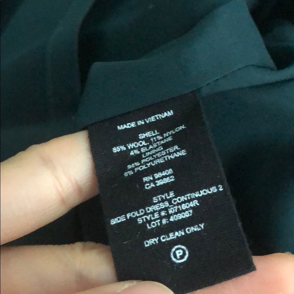NWT theory emerald side fold dress 00 $265 - Picture 6 of 6
